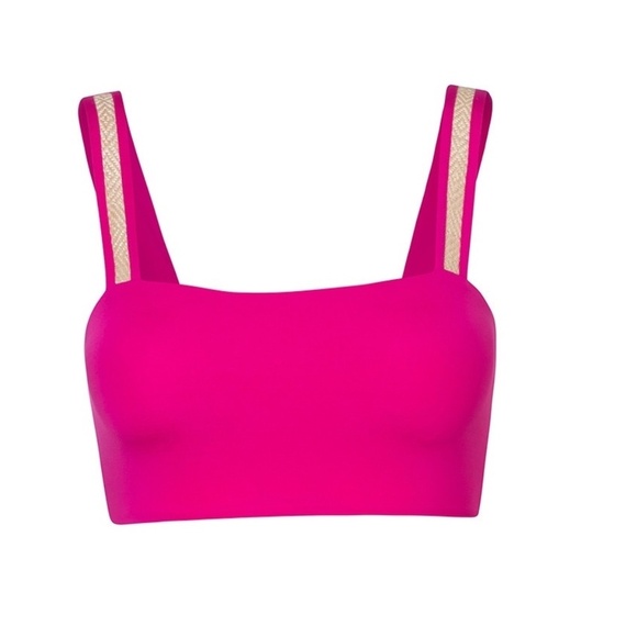 NWT Anthropologie Aida Fuchsia Pink Swim Top Small - Picture 3 of 5